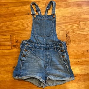 Madewell denim overalls size medium